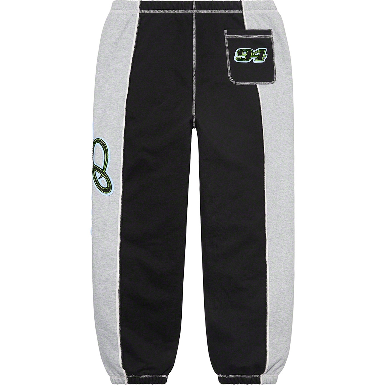 Paneled Script Sweatpant view 5